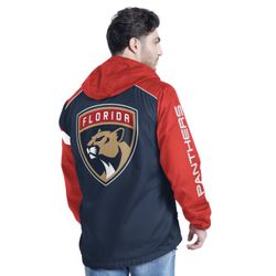  Florida Panthers G-III Sports by Carl Banks Navy/Red Half-Zip Hoodie Jacket Medium. Brand New.  $75.00 Cooper City pick up. Cash only.  P