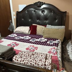 King Size Solid Bed (with Nightstand)