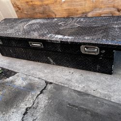 Husky Black Aluminum Full Size Crossbed Truck Tool Box