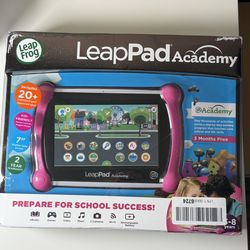 LeapFrog LeapPad Academy 7" 16GB Kids’ Tablet, Pink, with 20+ Learning Apps