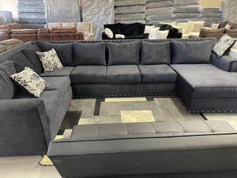 DARK BLUE SECTIONAL