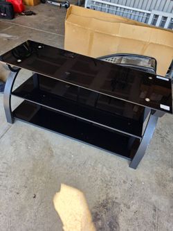 Glass TV stand