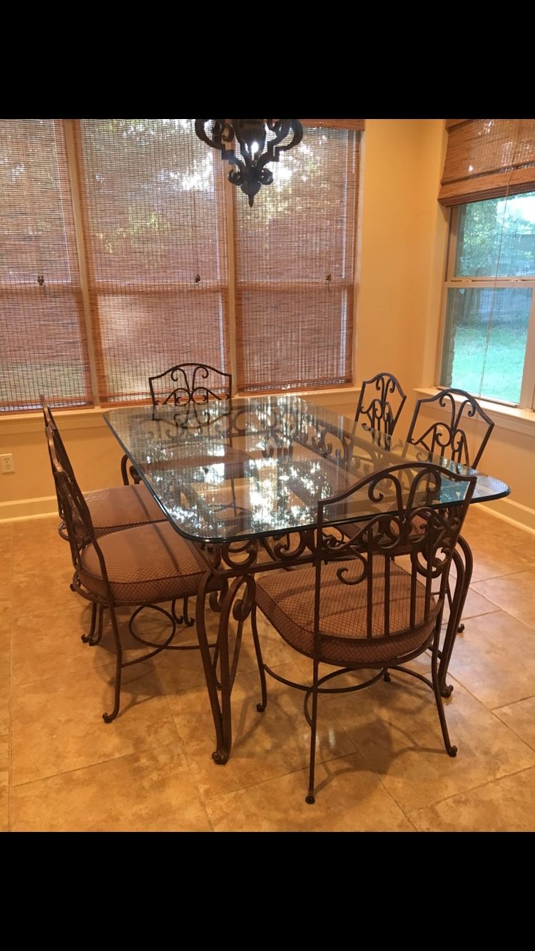 Metal kitchen table and chairs