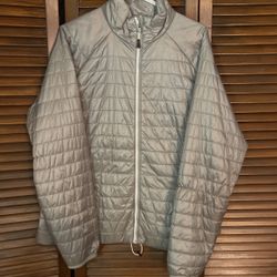 Silver North Face Jacket XL