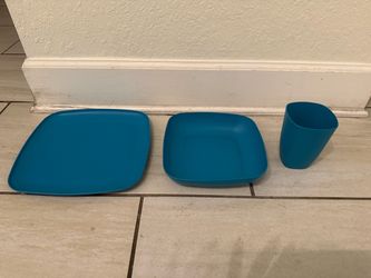 Teal Dinnerware Set for 6