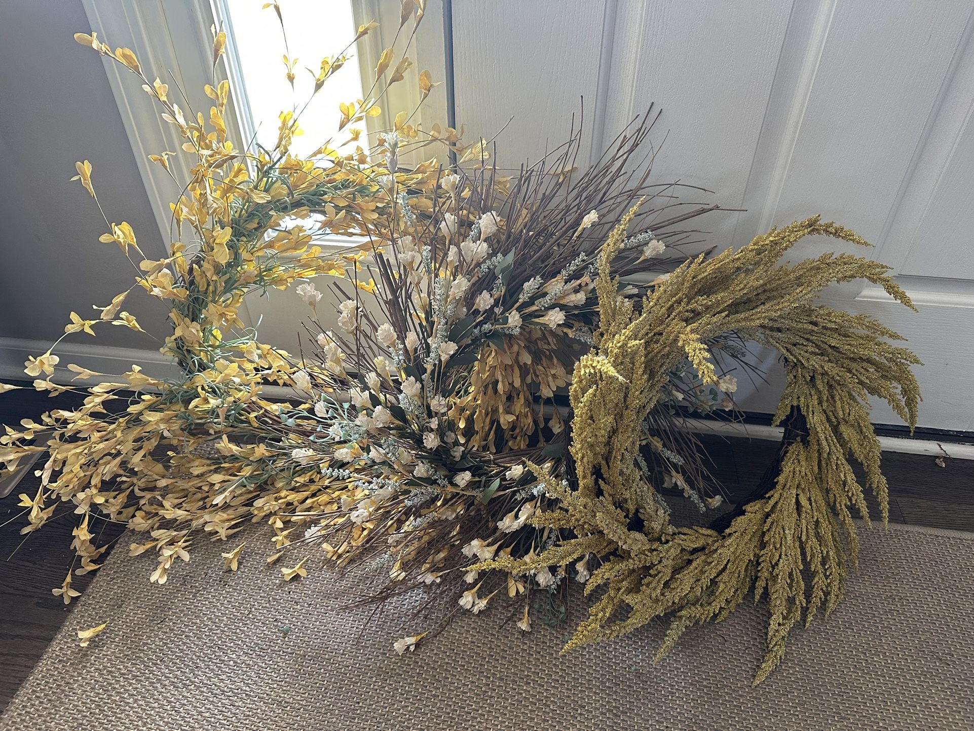 Wreath Wood Branches With Faux flower