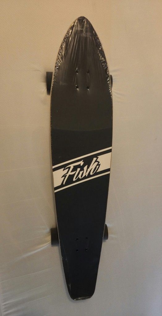 FISH Bamboo Longboard Skateboard 41-Inch