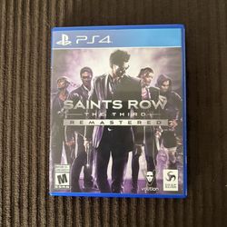 Saints Row: The Third Remastered on the PlayStation 4.