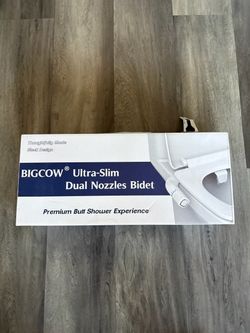 BIGCOW Ultra-Slim Dual Nozzle Bidet – New in Box