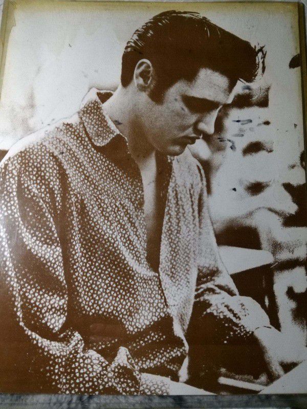 Black & White Large Elvis Photo