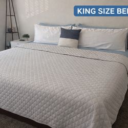 King Size Bed w/ Mattress & Frame – Clean & Comfortable