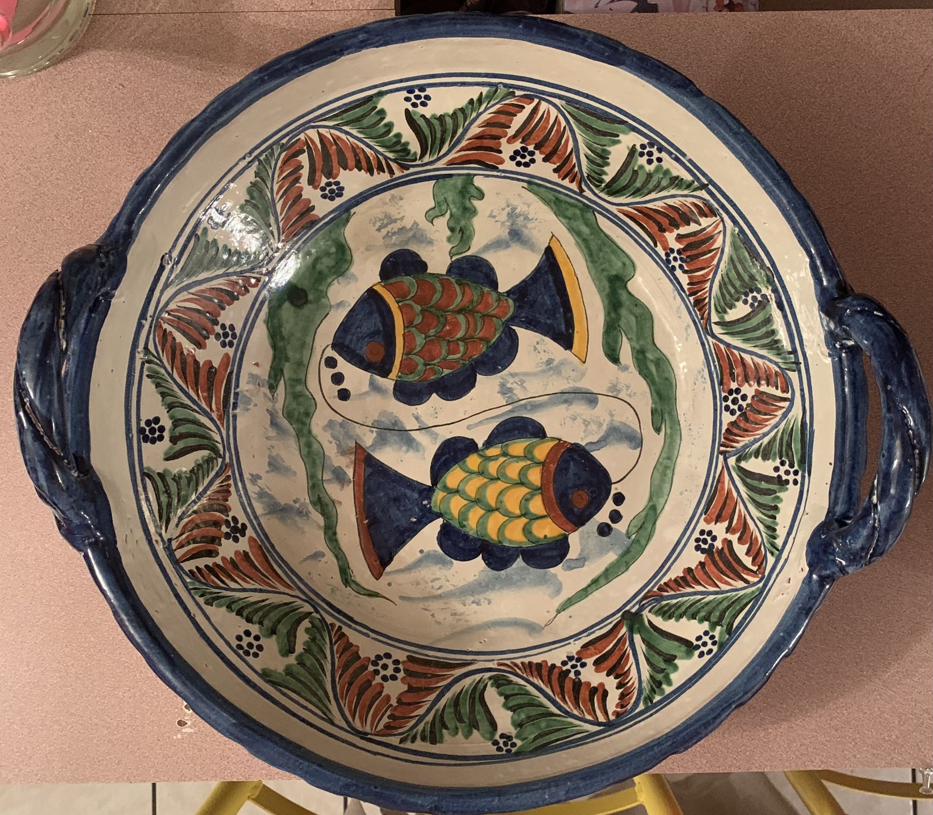 Beautiful Extra Large Handmade Hand Painted Talavera Glazed...