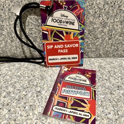 Disney California Adventure Food And Wine Festival Sip Savor Pass Passport 2024