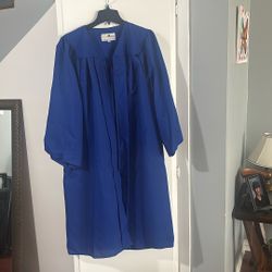 Graduation Cap And Gown For A 6th Grader/ Blue