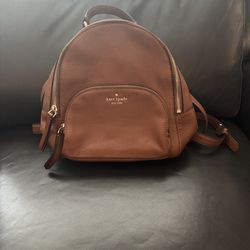 Mini tan Kate Spade backpack