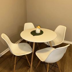 Dining table and chairs