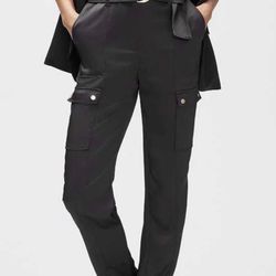 Satin Cargo Pants 8
