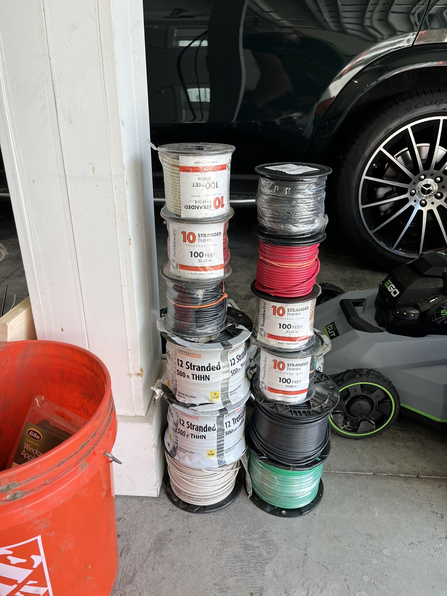12 and 10 Stranded Wire Rolls NEW