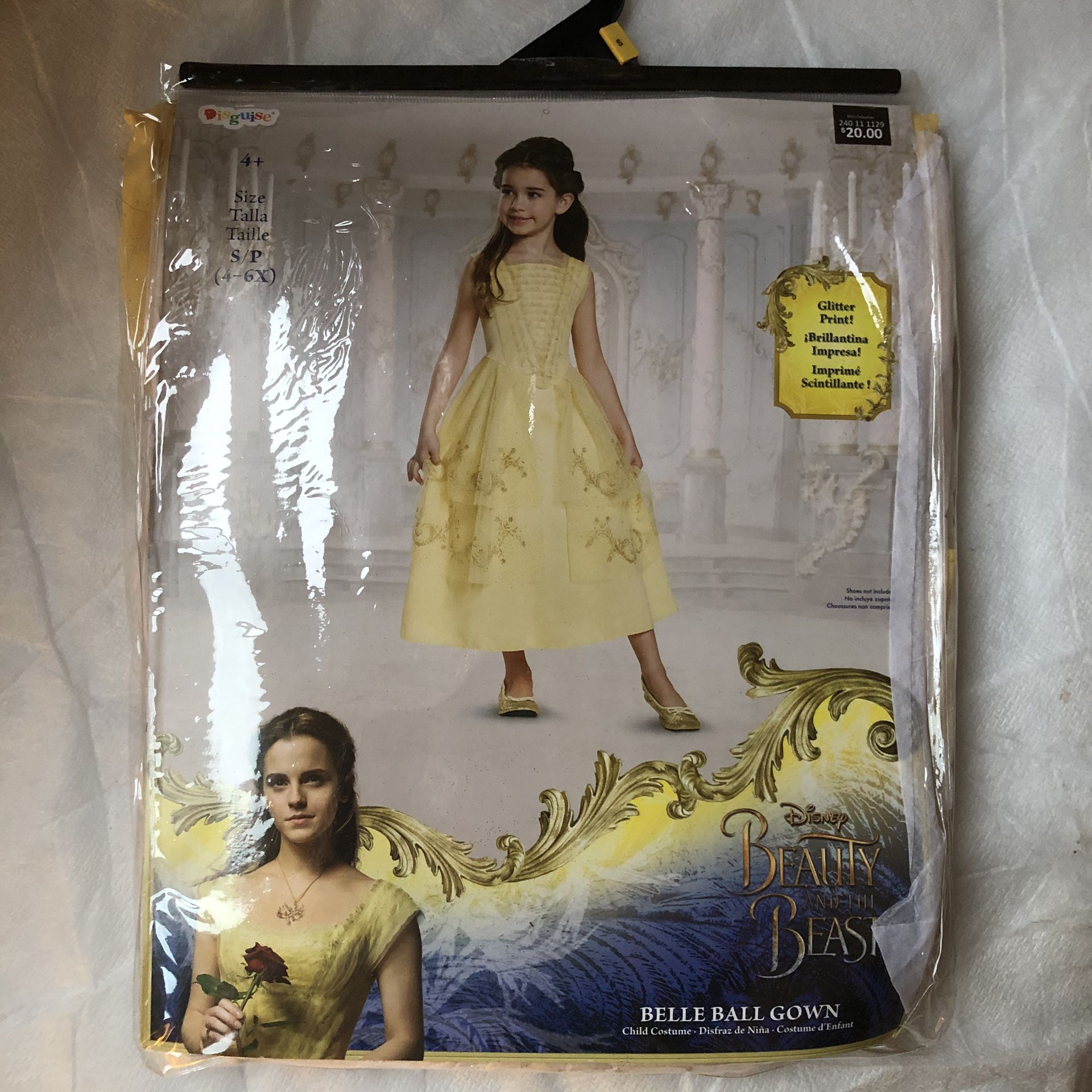 Belle Ball Gown . Child Costume. XS