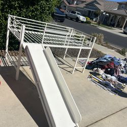 Loft Bed With Slide (low Loft Bed)