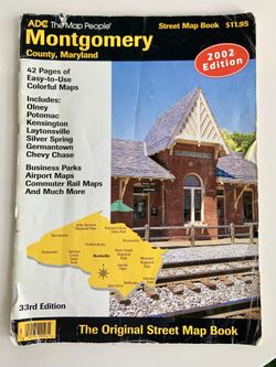 ADC Street Map Book Montgomery County, 33rd Edition 2002