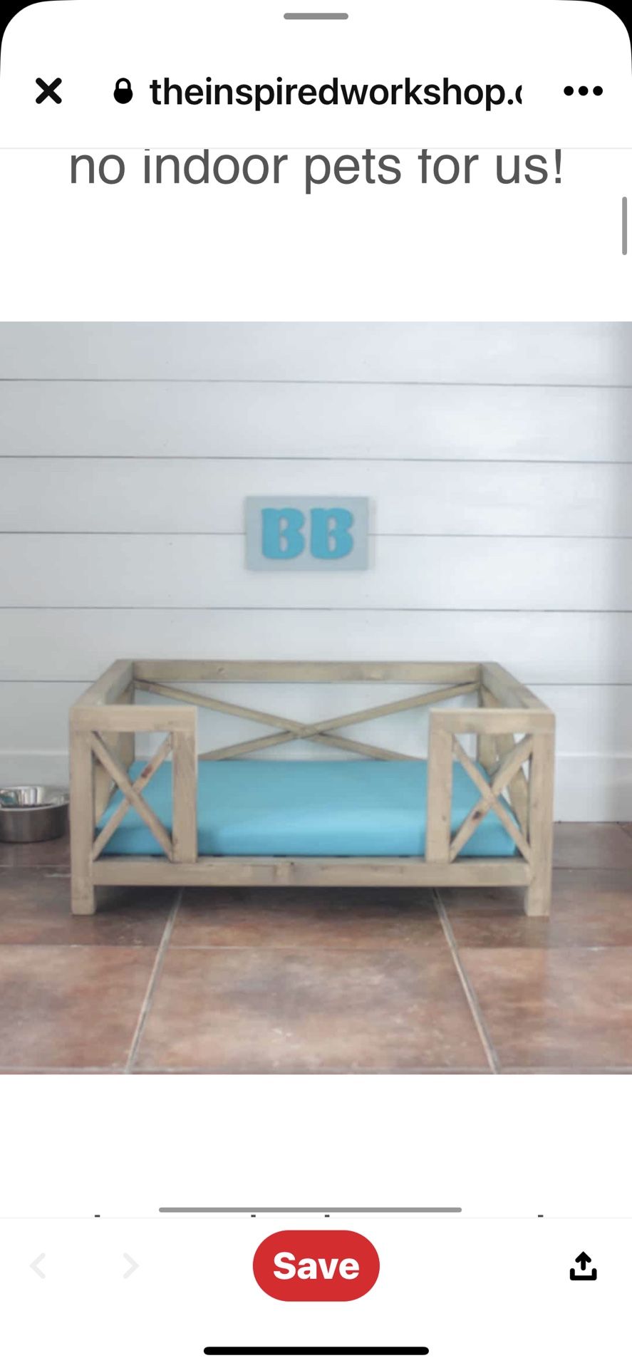 Rustic Pet Bed