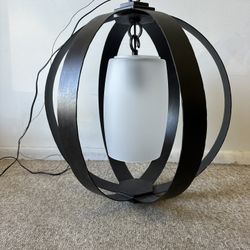 Visual Comfort Metal Banded Hanging Lantern 