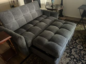 Like New! Very Lightly Used Convertible Love Seat For Small Area
