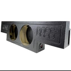 Ported Subwoofer Box 2-12 For 01-06 Chevy/gmc 1500 Crew Cab Non-HD