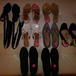 8 Pairs Of Size 5 1/2 To 7 1/2 Womens Shoes! 