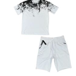 Men's shirt and shorts outfit