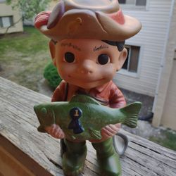 First Place Ceramic Fishing Figurine July 2000