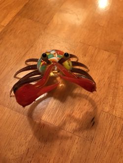 Blown glass crab