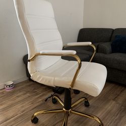 Chair White And Gold