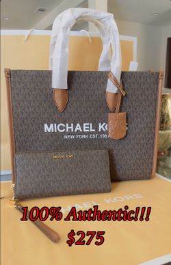 💯Authentic!!! Brand New!!! Michael Kors Mirella Medium Tote Purse With A Matching Wallet