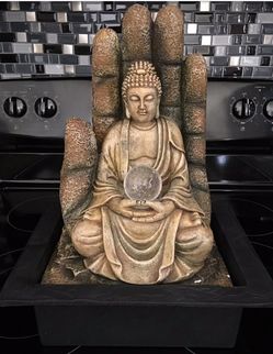Buddha fountain 17 inches tall new in the box
