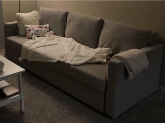 Sleeper Sofa Beige/Gray