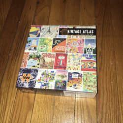 RE-MARKS “Vintage Atlas” 1000 pcs Puzzle With Poster