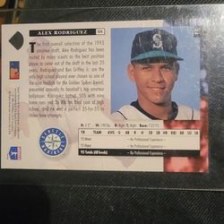 1994 Upper Deck Alex Rodriguez Seattle Mariners

