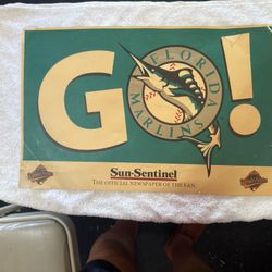 Florida Marlins 1997 World Series Go Marlins Poster