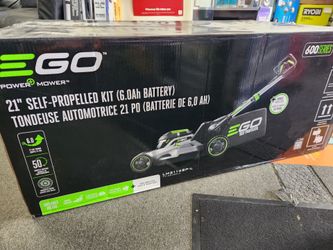 Ego power+ 600 series self-propelled battery lawn mower.