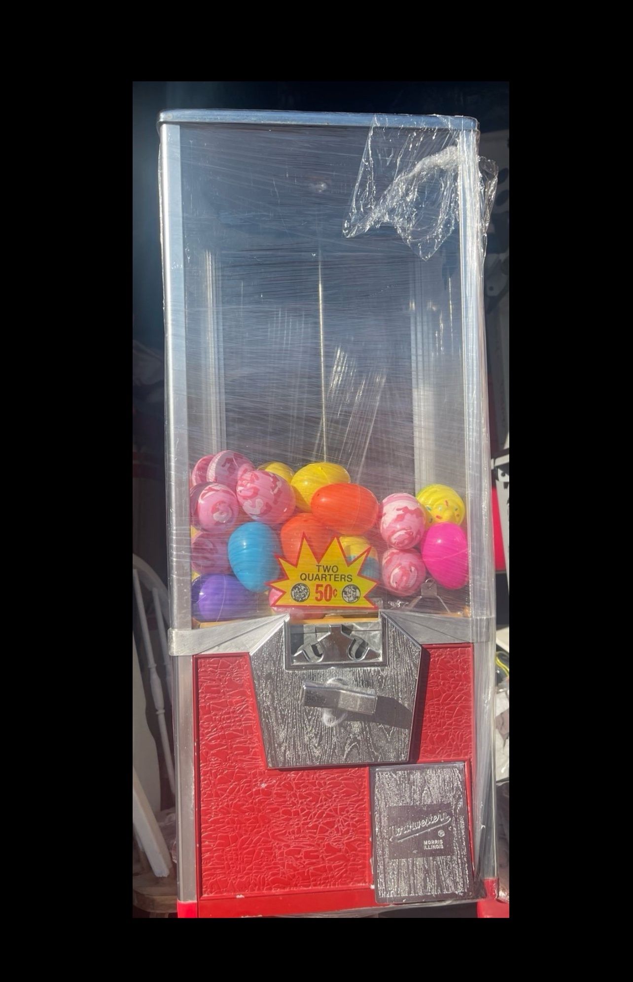Antique Capsule Vending Machine W/Stand