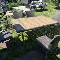 Outdoor padio chairs and table