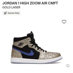 Jordan 1 GOLD LASER