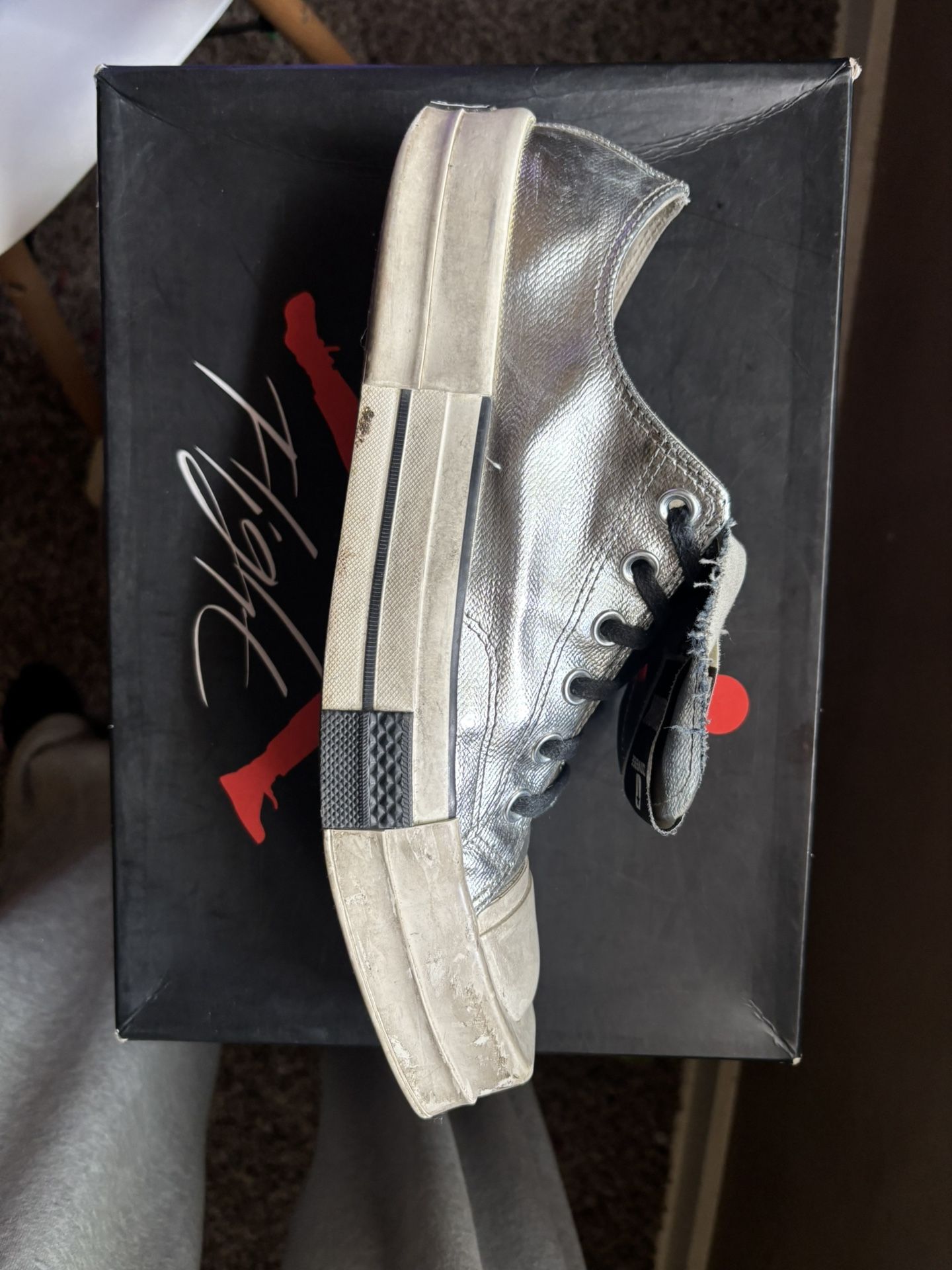 Rick Owen’s X Converse Silver