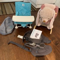 Baby, Feeding Chair, Rockinghorse, And Infantino, 4 In 1 Convertible Baby Carrier