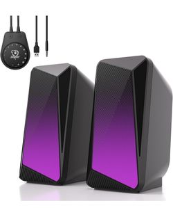 Brand New Bluetooth Computer Speakers with LED Lights