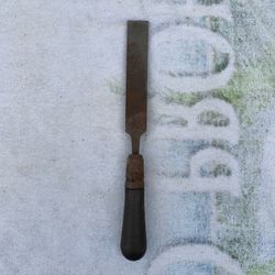 Vintage Nicholson Mill Bastard Metal File with Wood Handle USA