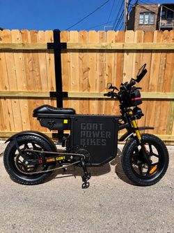 KING GOAT E-BIKE 72V 40Ah 8500W • 70 MPH• 50-75 Mile Range •8 months warranty• Loaded w/ Ex