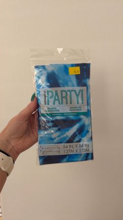 Free water print tablecloth
